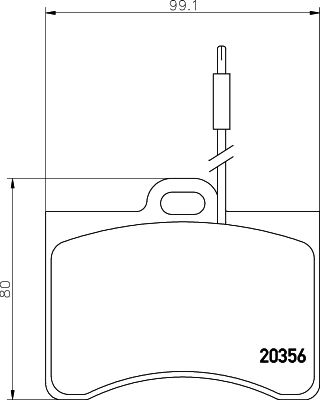 Kit de plaquettes de frein, frein à disque