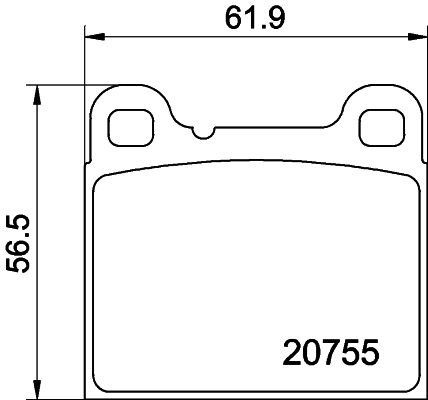 Kit de plaquettes de frein, frein à disque