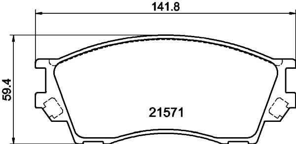 Kit de plaquettes de frein, frein à disque