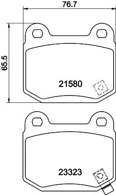 Kit de plaquettes de frein, frein à disque