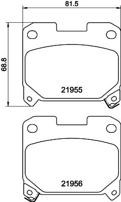 Kit de plaquettes de frein, frein à disque