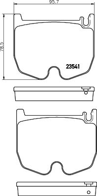 Kit de plaquettes de frein, frein à disque