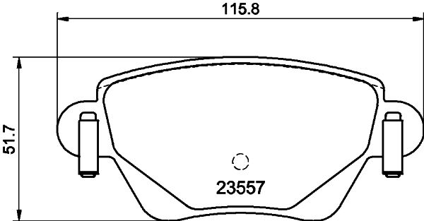 Kit de plaquettes de frein, frein à disque