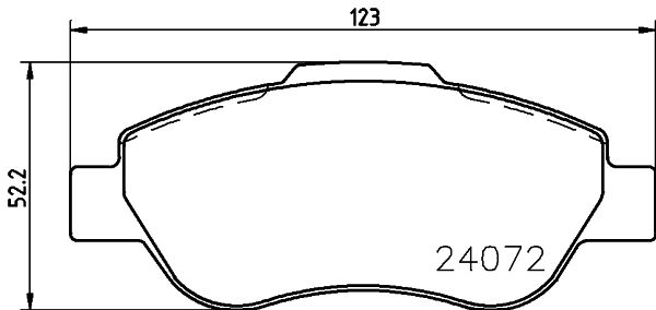 Kit de plaquettes de frein, frein à disque