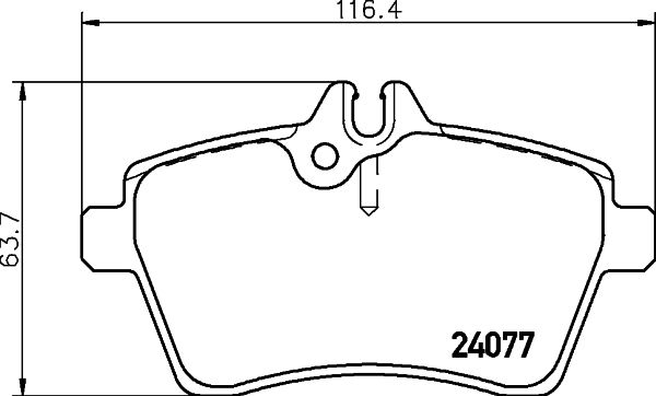 Kit de plaquettes de frein, frein à disque