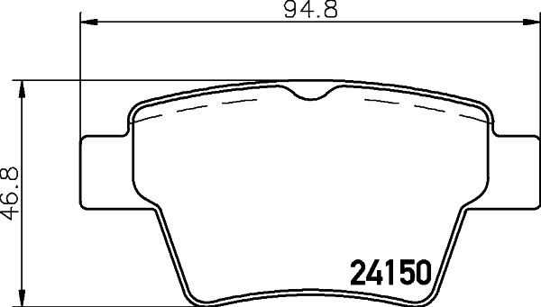 Kit de plaquettes de frein, frein à disque