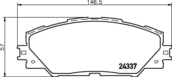 Kit de plaquettes de frein, frein à disque