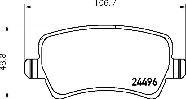 Kit de plaquettes de frein, frein à disque