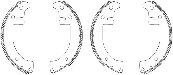 Jeu de mâchoires de frein Shoe Kit