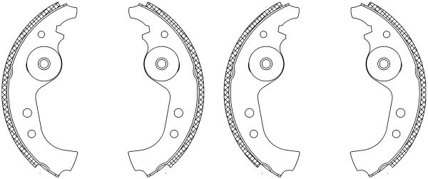 Jeu de mâchoires de frein Shoe Kit