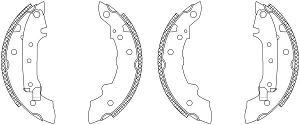 Jeu de mâchoires de frein Shoe Kit