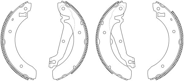 Jeu de mâchoires de frein Shoe Kit