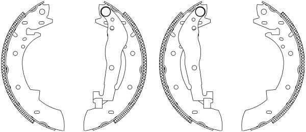 Jeu de mâchoires de frein Shoe Kit