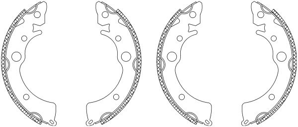 Jeu de mâchoires de frein Shoe Kit