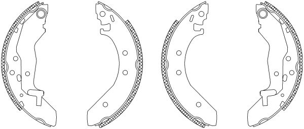 Jeu de mâchoires de frein Shoe Kit