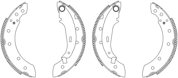 Jeu de mâchoires de frein Shoe Kit