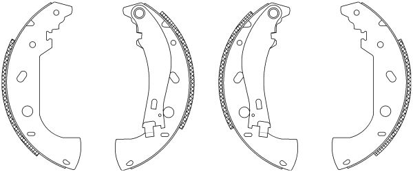 Jeu de mâchoires de frein Shoe Kit