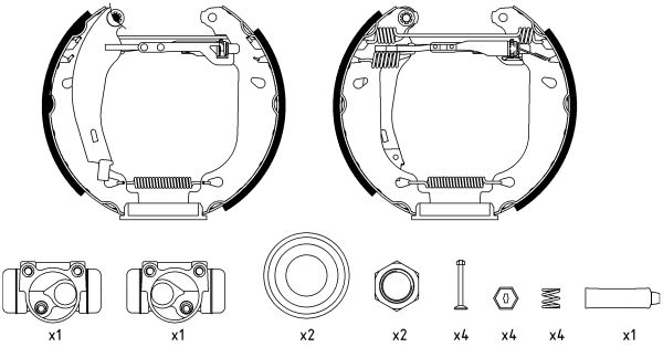 Jeu de mâchoires de frein Shoe Kit Pro