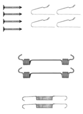 Kit d'accessoires, mâchoires de frein de stationnement