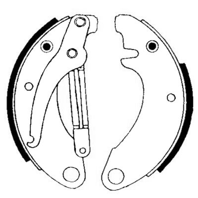 Jeu de mâchoires de frein Shoe Kit