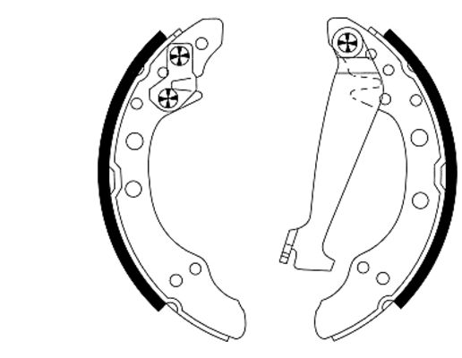 Jeu de mâchoires de frein Shoe Kit