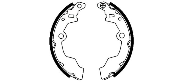 Jeu de mâchoires de frein