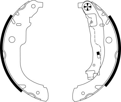 Jeu de mâchoires de frein