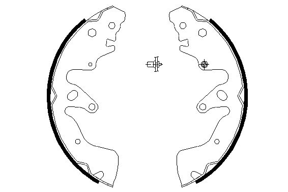 Jeu de mâchoires de frein