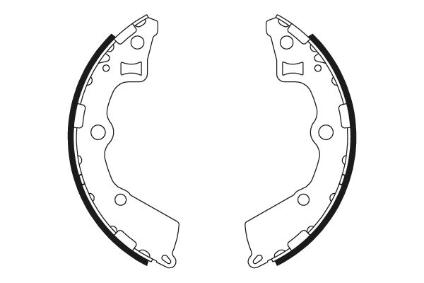 Jeu de mâchoires de frein