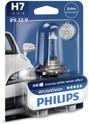 Ampoule, projecteur longue portée WhiteVision H7 