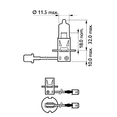 Ampoule, projecteur antibrouillard Rally