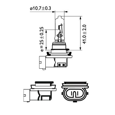 Ampoule, projecteur longue portée