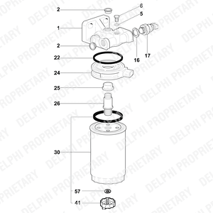 Boîtier, filtre de carburant