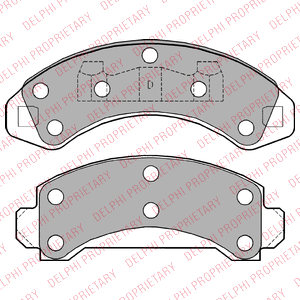 Kit de plaquettes de frein, frein à disque