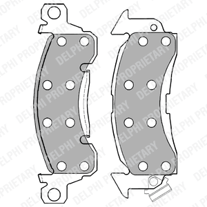 Kit de plaquettes de frein, frein à disque
