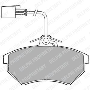 Kit de plaquettes de frein, frein à disque