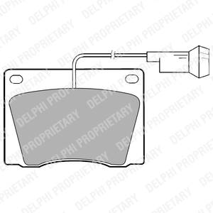 Kit de plaquettes de frein, frein à disque