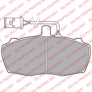 Kit de plaquettes de frein, frein à disque