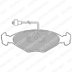 Kit de plaquettes de frein, frein à disque