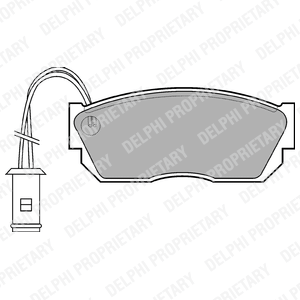 Kit de plaquettes de frein, frein à disque