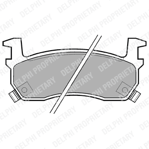 Kit de plaquettes de frein, frein à disque