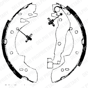 Jeu de mâchoires de frein