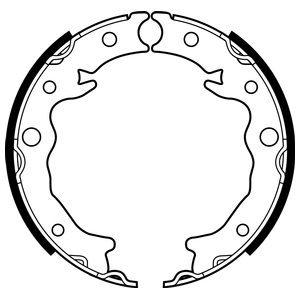 Jeu de mâchoires de frein, frein de stationnement
