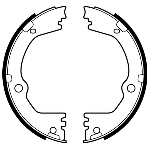 Jeu de mâchoires de frein, frein de stationnement