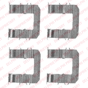 Kit d'accessoires, plaquette de frein à disque