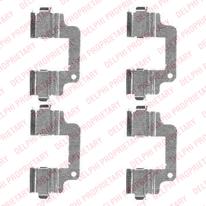 Kit d'accessoires, plaquette de frein à disque