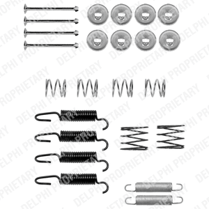 Kit d'accessoires, mâchoires de frein de stationnement