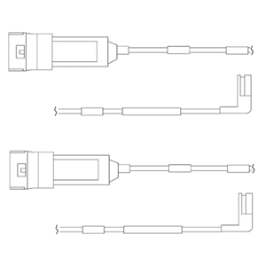 Kit de contact avertisseur, usure des plaquettes de freins