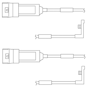 Kit de contact avertisseur, usure des plaquettes de freins