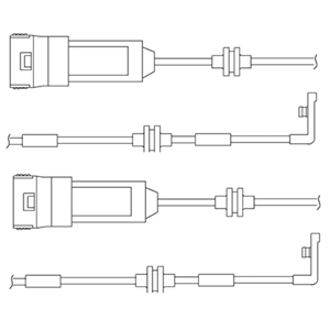 Kit de contact avertisseur, usure des plaquettes de freins